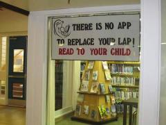 There is no app to replace your lap - read to your child