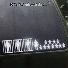 Detroit Car Sticker