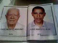 Carter gave Iran to Muslims Obama gave nukes to Iran