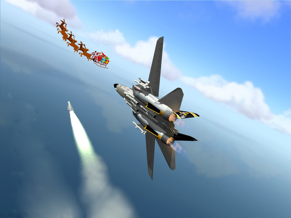 Santa flies over Turkish airspace