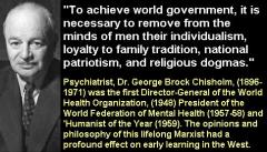 To achieve word government quote by Dr George Brock Chisholm
