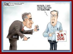 jeb needs help with his election not his errection
