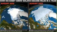 How ice sheet grew 920000 sq miles in a year