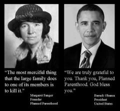 Margaret Sanger Planned Parenthood Quote about Killing a family member