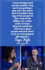 Chris Kyles Widow VS Obama on Gun Control
