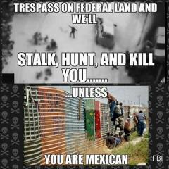 what happens when you tresspass on federal land unless you are mexican