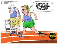 Hillary wonders how Bernie can Keep up