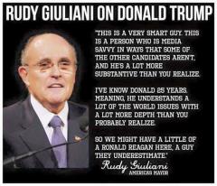 Rudy Giuliani on Donald Trump