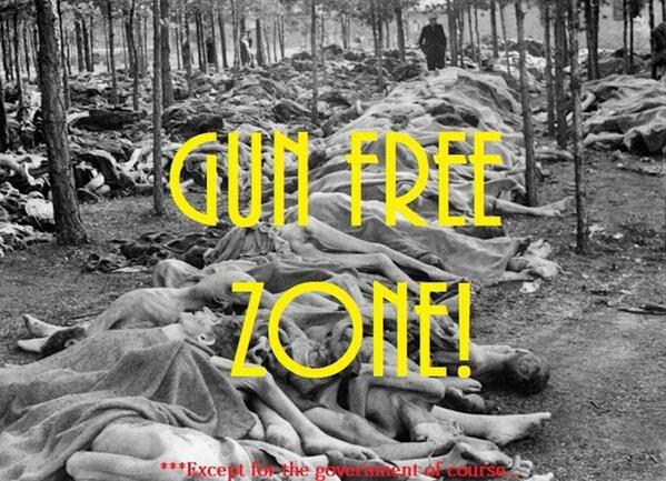 Gun free zone Piles of dead bodies