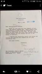 John Kasich Pro Assault Ban Letter 1994 from Bill Clinton
