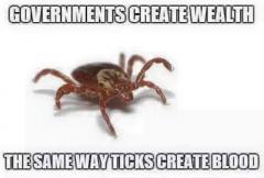 Governments create wealth the same way ticks create blood