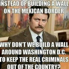 build a wall around DC