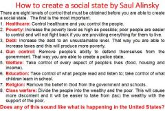 How to Create a Social State by Saul Alinsky
