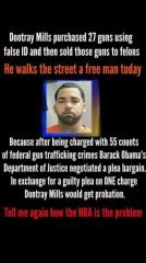 Dontray Mills Walks the Street And Yet You Blame the NRA