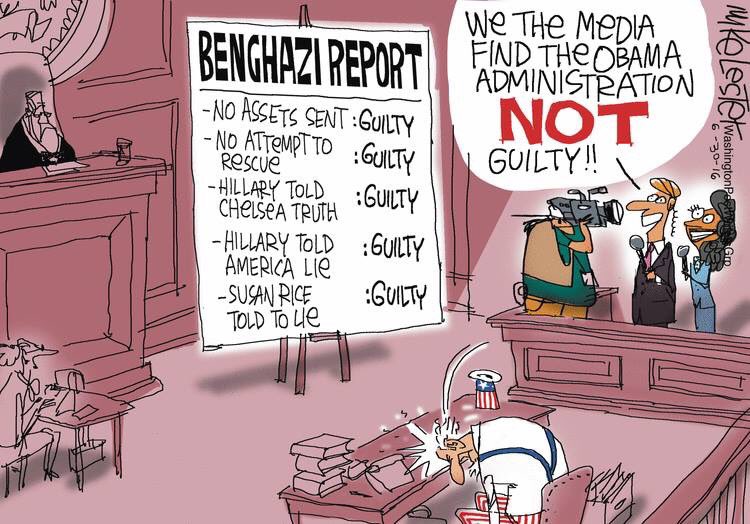 liberal media find obama admin not guilty in Benghazi WHAT THE