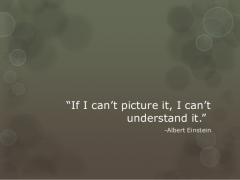 If I can&#039;t picture it I can&#039;t understand it - Albert Einstein quote