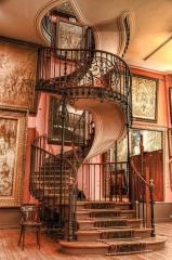 Staircase in abandoned house
