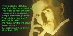 Nikola Tesla quote about discouragement