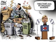 Hillary Clinton claims Trumps ideas are dangerous when hers are a trash heap of death and destruction