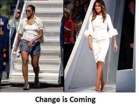 Michelle vs Melania Change is coming