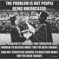 The Problem is not people being uneducated