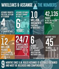 WikiLeaks and Assange - The numbers