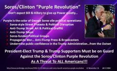 Soros Clinton Purple Revolution