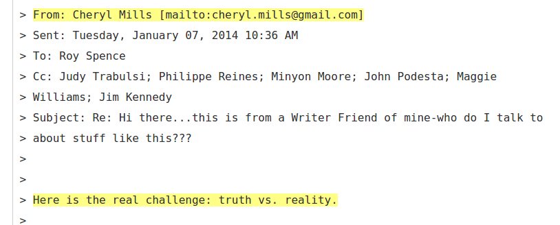 Hillary Clinton Campaign Cheryl Mills The real challenge is Truth VS Reality
