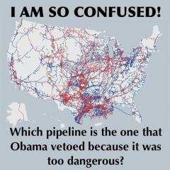 Which Pipeline is the one Obama vetoed because it is too dangerous