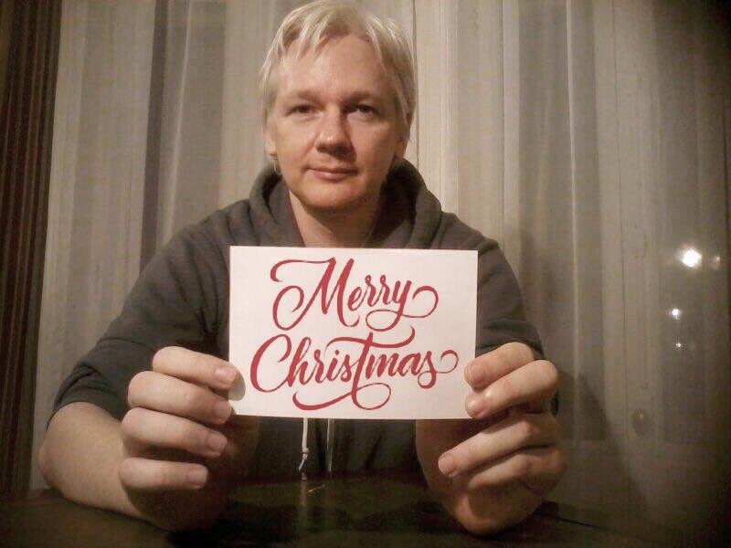 Julian Assange Sends Merry Christmas Message
