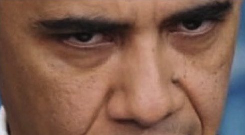 Obamas eyes - evil fills an empty soul