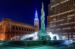 Terminal Tower and Fountain of Eternal Life, CLE