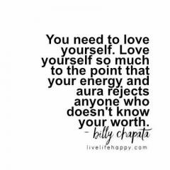 You need to love yourself