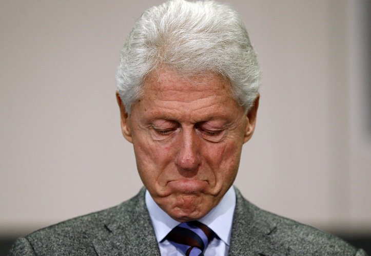 When Bill Clinton realized hes the same age as Trump but Trump has Melania and he has Hillary
