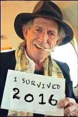 Keith Richards survived 2016 Happy New Year