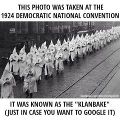 Photo from 1924 Democratic National Convention KKK Klanbake