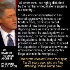 Bill Clinton quote on immigration