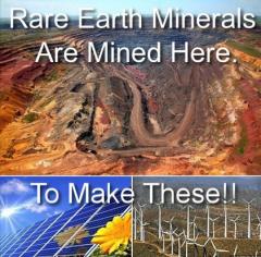 Rare Earth Minerals Are Mined to make Green Energy