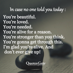 You are great don&#039;t give up