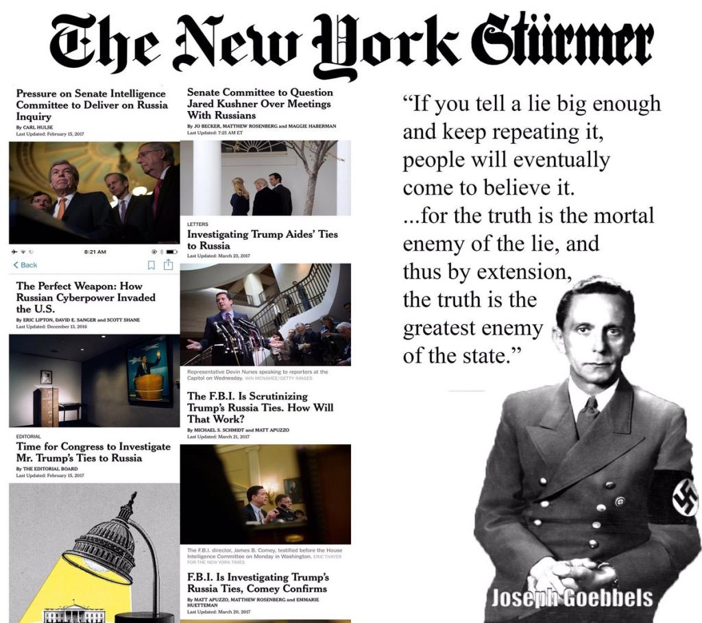 Goebbels and the New York Times Propaganda