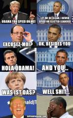 What other leaders did Obama spy on