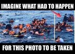 Refugee Propaganda Photo