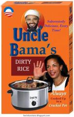 Uncle Bamas Dirty Rice - always served up in a cracked pot