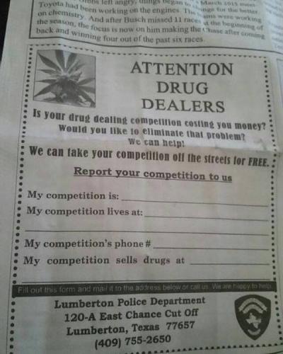 Attention Drug Dealers