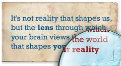 It is the lens through which your brain views the world that shapes your reality