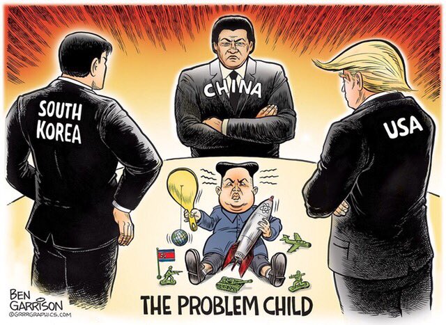 Kim Jung Un - The Problem Child Ben Garrison GrrrrGraphics Cartoon