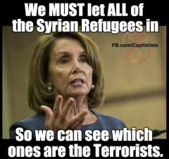 We must let all of the Syrian Refugees in so we can find out which ones are the terrorists