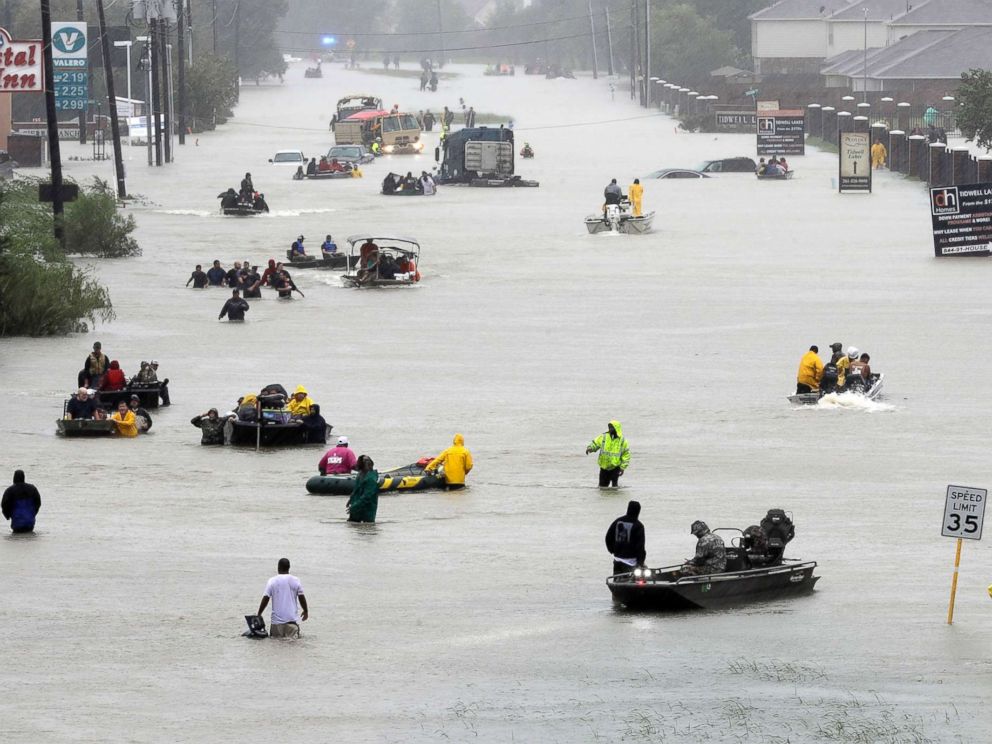 Neighbors saving neighbors in Houston flood
