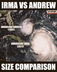Irma VS Andrew Size Comparison