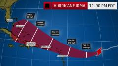 Projected Path of Hurricane Irma 9-4-17